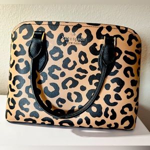 Kate Spade Darcy Graphic Leopard Small Satchel